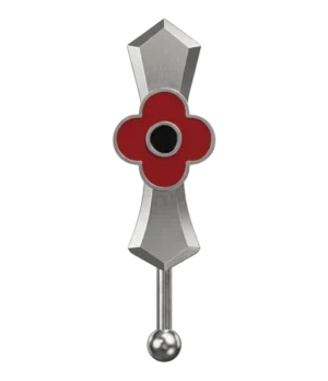 Khanda-poppy-pin-badge Khanda Poppy Pin Badge