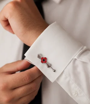 Khanda Poppy Cufflinks