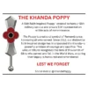 Khanda Poppy Pin Badge
